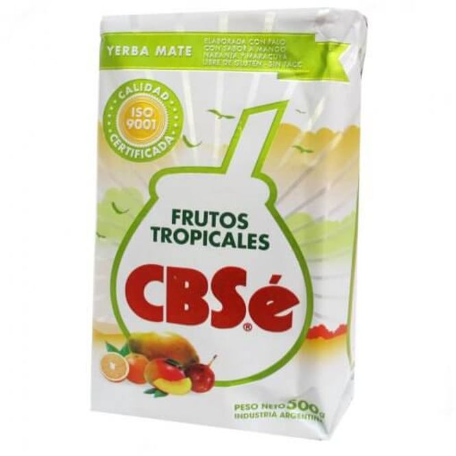 Hovedbilde CBSé Yerba Mate Frutos Tropicales 12x500g 