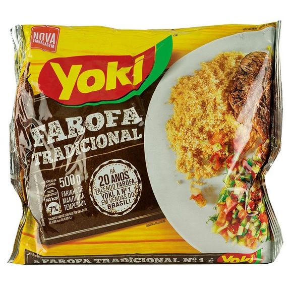 Farofa Pronta Tradicional YOKI 24x400g 