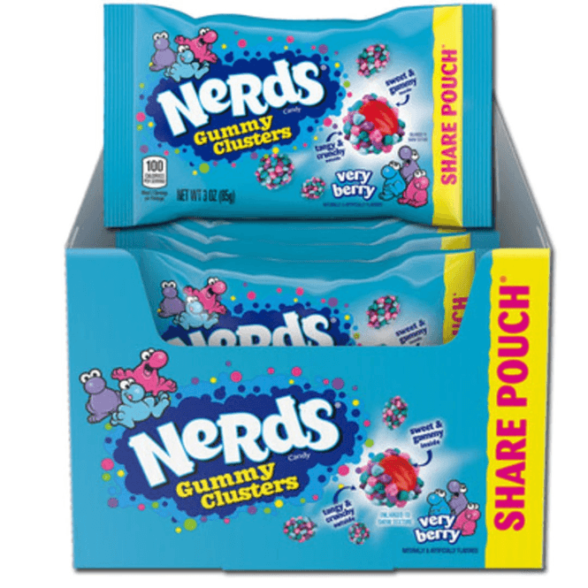 Hovedbilde NERDS Gummy Clusters Very Berry  12x85g