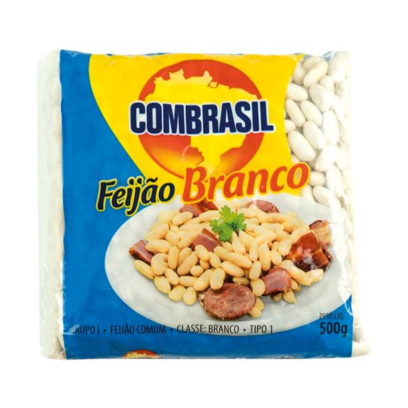 COMBRASIL White Beans Feijão Branco 20x500g