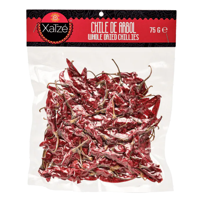 Hovedbilde XATZE tørket Arbol Chilli 15x75g 
