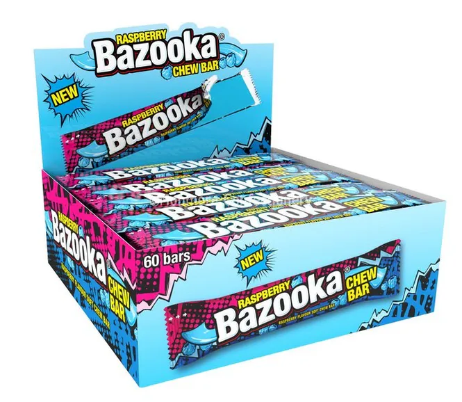 Hovedbilde Bazooka Rasberry Chew Bar 60x14g