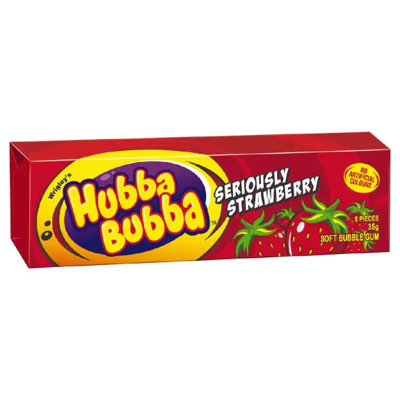 Hubba Bubba Seriously Strawberry 20x35g