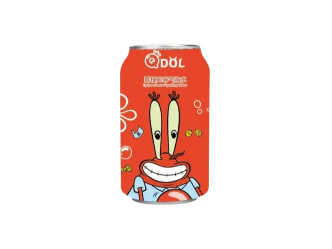 Hovedbilde QDol Spongebob Sparkling Lychee 24x330ml