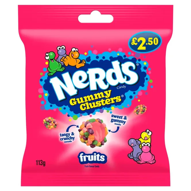 Hovedbilde Nerds Gummy Clusters FRUIT 10x113g 
