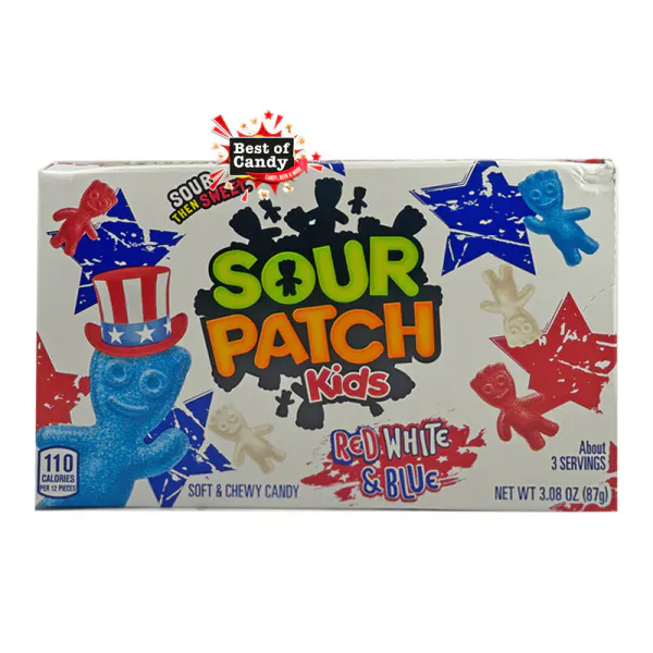 Hovedbilde Sour Patch Kids Red White & Blue 12x87g