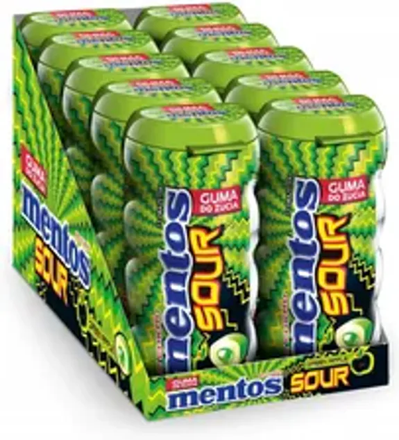 Mentos Sour Gum Green Apple Nas 10x30g